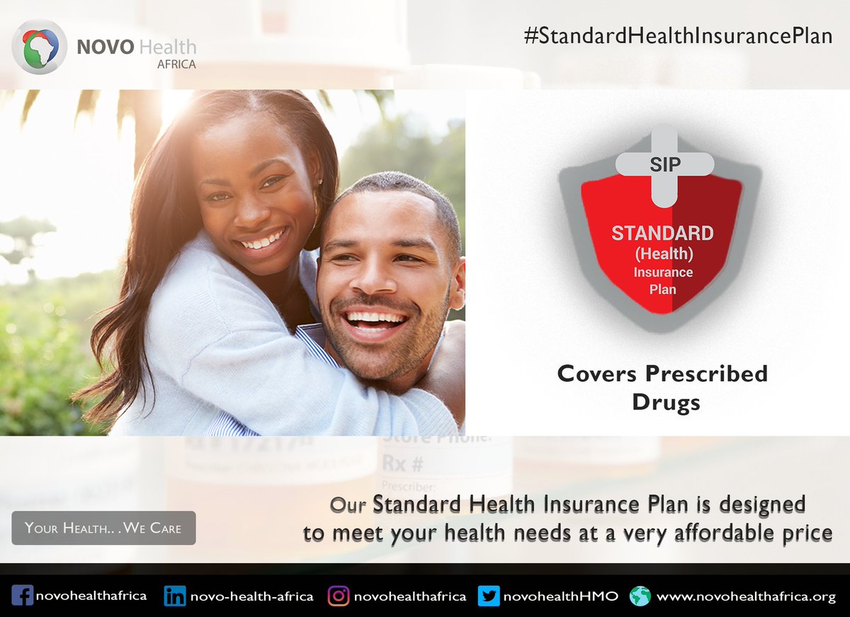 NovoHealthHMO's tweet photo. Our Standard Health Insurance Plan is designed
to meet your health needs at a very affordable price #Novocares #NovoHealthAfrica #ThursdayHealthPlan #SIP #StandardHealthInsurancePlans https://t.co/ubDTvJa9cz