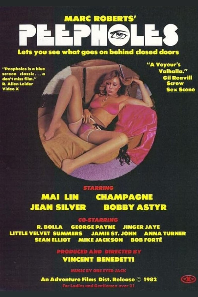 Finally, an interesting #vintage #porn classic: eroticage.net/peepholes-1982…

#porntube #pornhub #xvideos