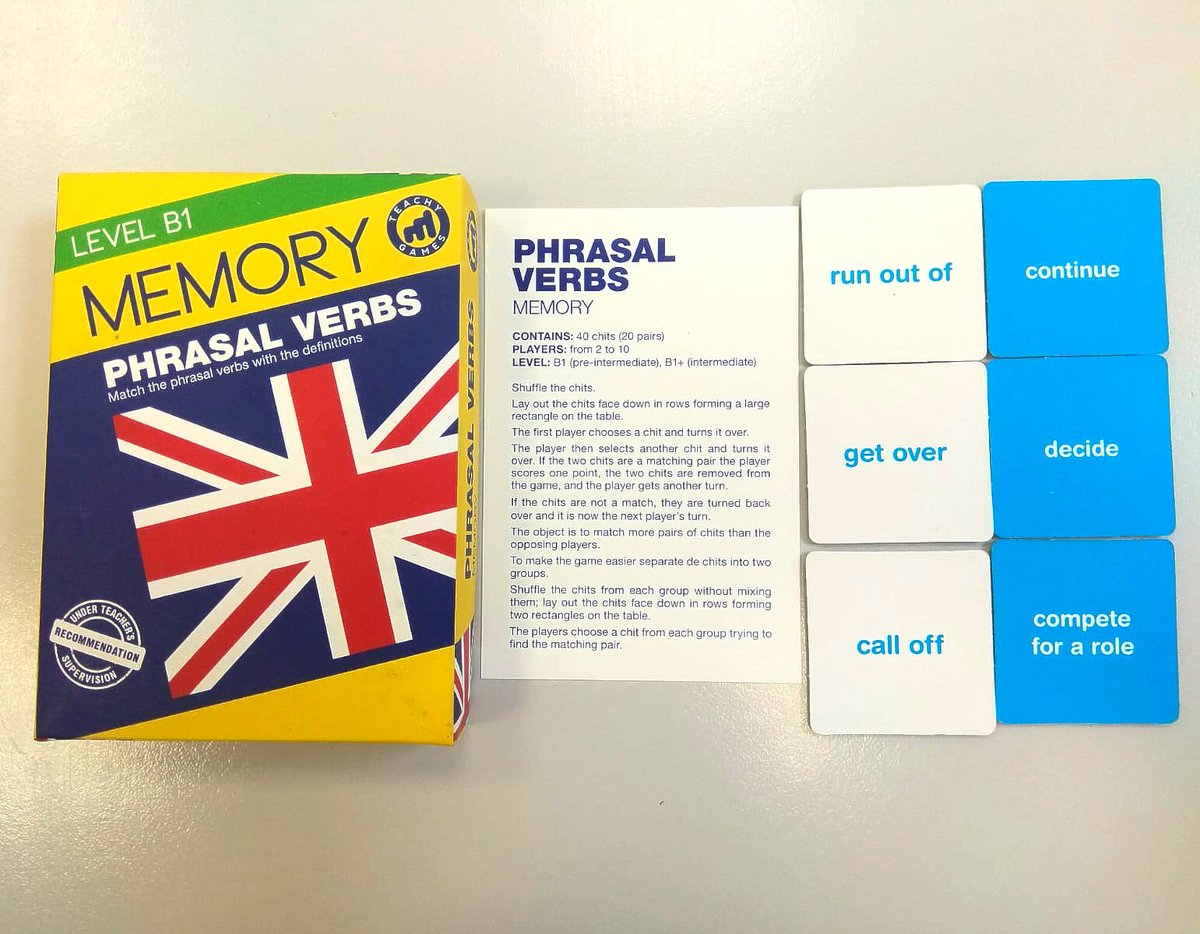 TeachyGames's tweet photo. HOW TO PLAY #memory #phrasalbverbs👩‍🏫🙇‍♀️😀
https://t.co/qSy5gyFKuC
#englishteacher #learnenglishisfun https://t.co/1FjDvMzBqI