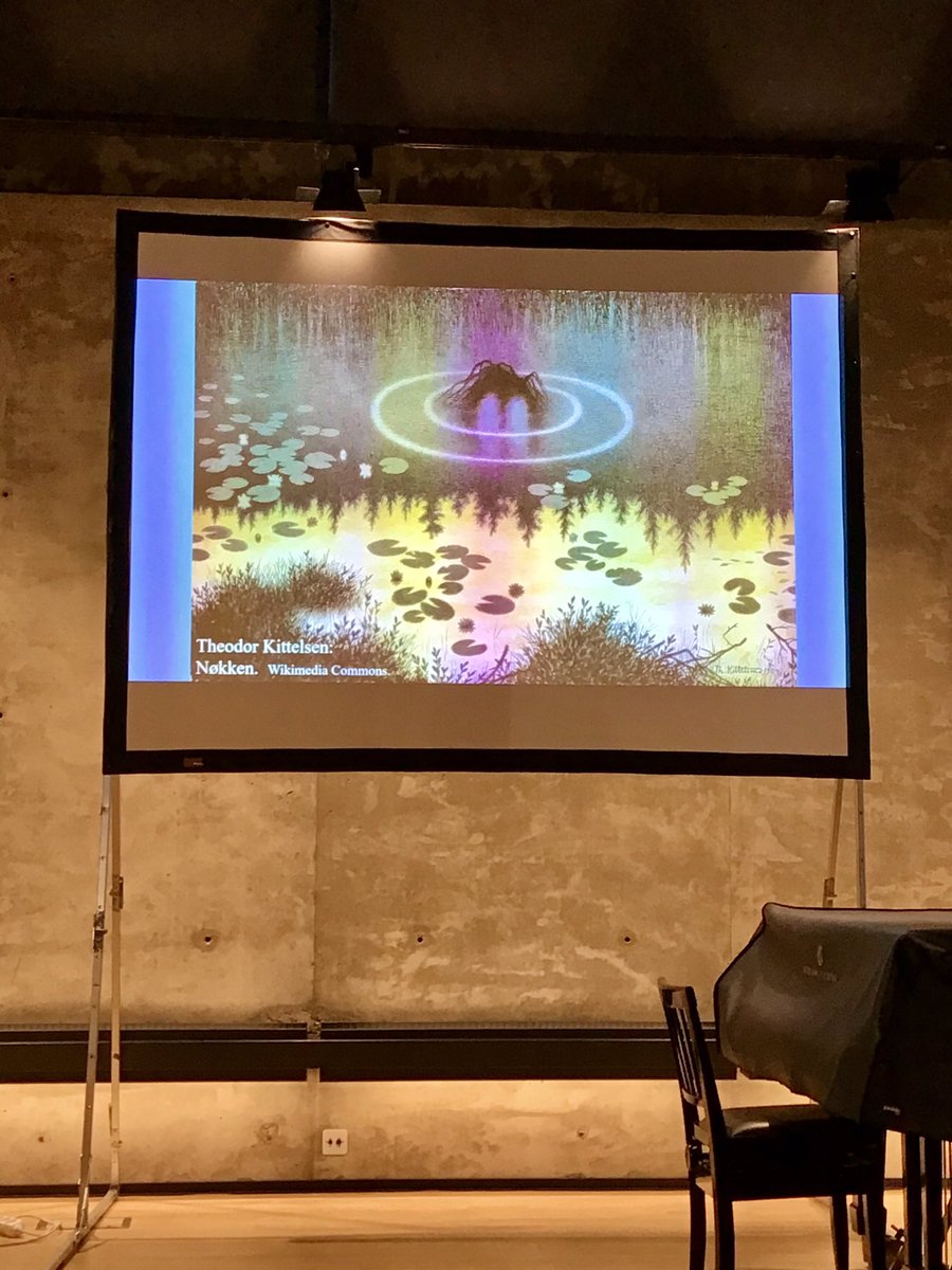 Aboagora_event's tweet photo. The fine artist #elsasalonen and the folklore scholar #kaarinakoski explored the spiritual essence of the water element, combining a lecture on Koski’s cultural research with a presentation of the artistic works by Salonen at the workshop “Veden väelle – For the Water Sprites”! https://t.co/0HGSsrZlbw