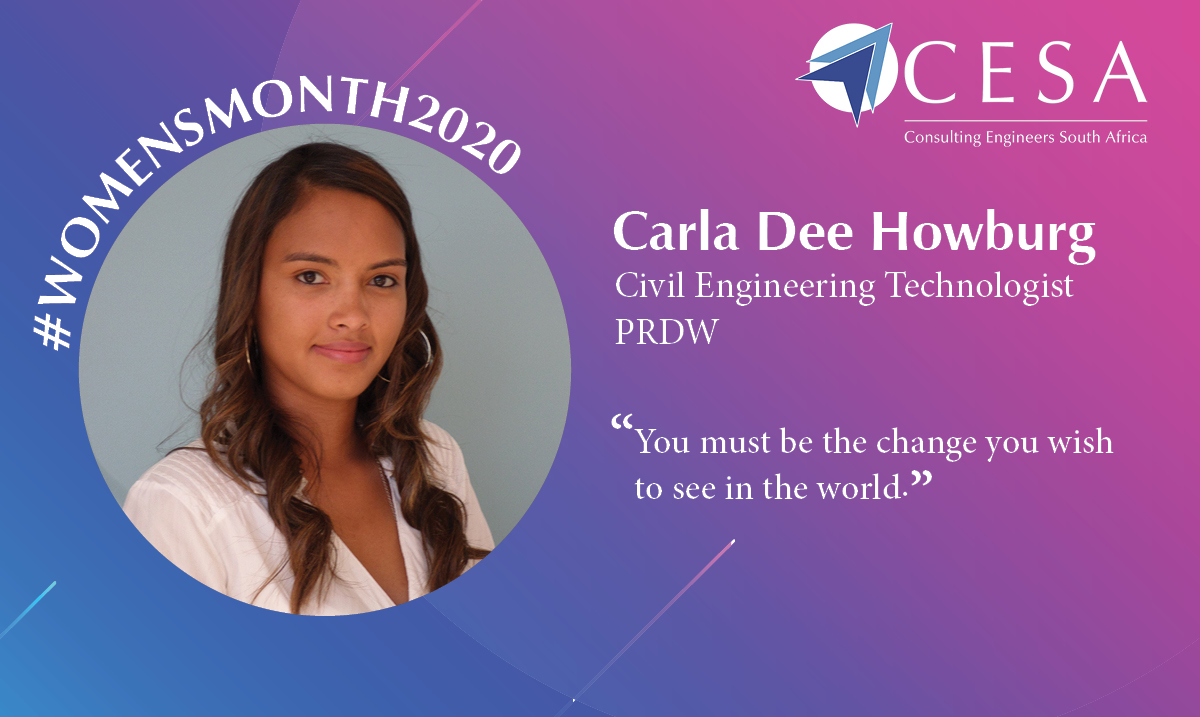 The_CESA's tweet photo. #PRDW’s Carla Howburg is a Civil Engineering Technologist with a Bachelor of Technology degree in water engineering, with a dissertation in the field hydraulics. Carla is passionate about mentoring graduate technicians. #WomensMonth #WomenInEngineering https://t.co/Nqn0Yldtj2