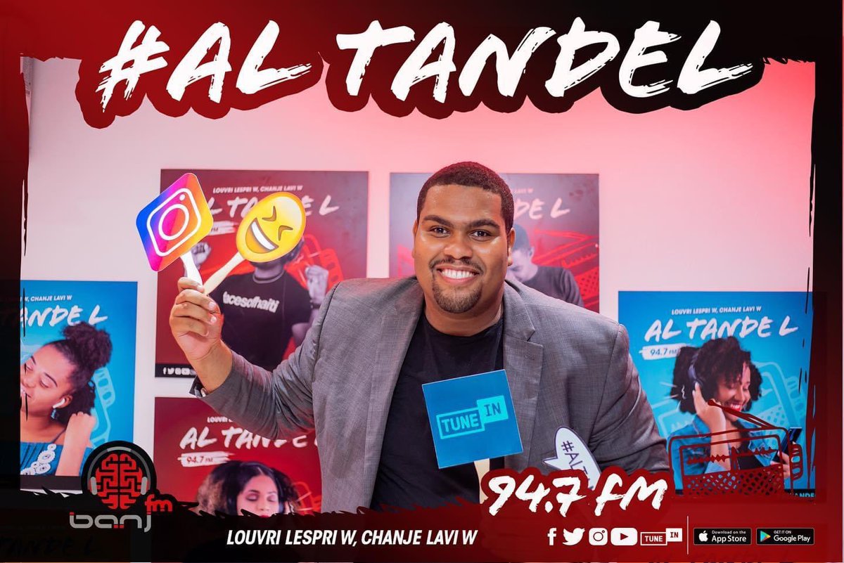 marcalainb's tweet photo. Jodia fè 1 an depi nou te lanse @BanjFm ak yon bel kanpay #Altandel de @HaitiBrand!
Eske nou konnen ke paske pyem te kase mpat janm gentan rantre nan Radio fini an?
Antouka nap kontinye travay poun relouvri.
Regade kijan sa te ye ak video #7pixels saa: https://t.co/mbOiwJPUab https://t.co/bL8eSR5wDl