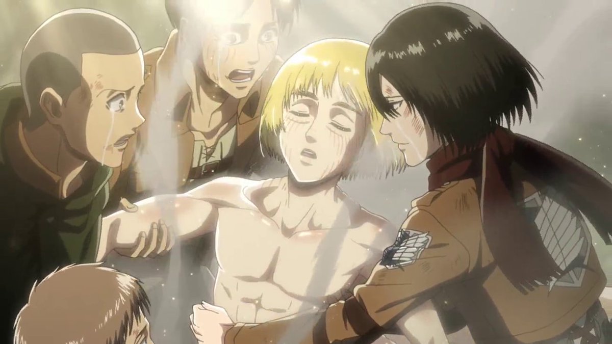 Back in Ep5 the titan that ate Eren didnt bother eating him as well; Ep10 when Eren blocked the canon, Annie not killing him too many times; he& #39;s saved from finding Reiner& #39;s hiding spot in the wall; gaining the colossal titan; saved from the explosion for Zachary...