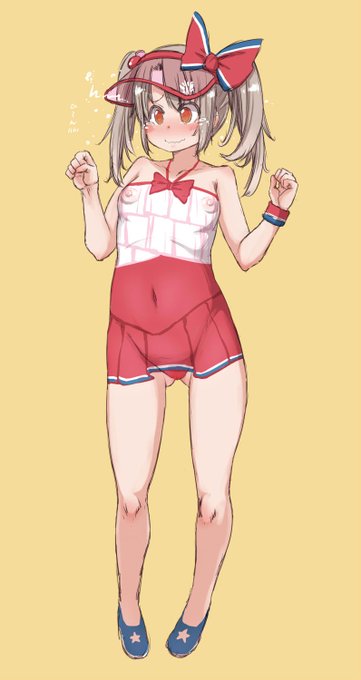 ボディペイントイリヤちゃん、中々良いボデーが描けた 