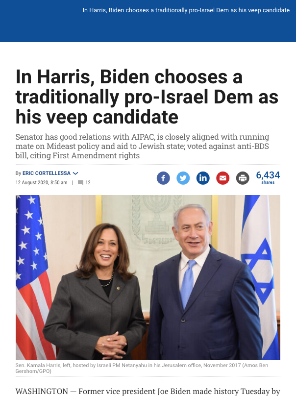 Kamala Harris -- from a policy perspective -- is as conventional a politician as it gets. Wall St, arms manufacturers, neocons & AIPAC are expressly swooning over Biden's choice.Yet CNN & NYT depict her candidacy as subversive & radical. The propagandistic potency is stunning.