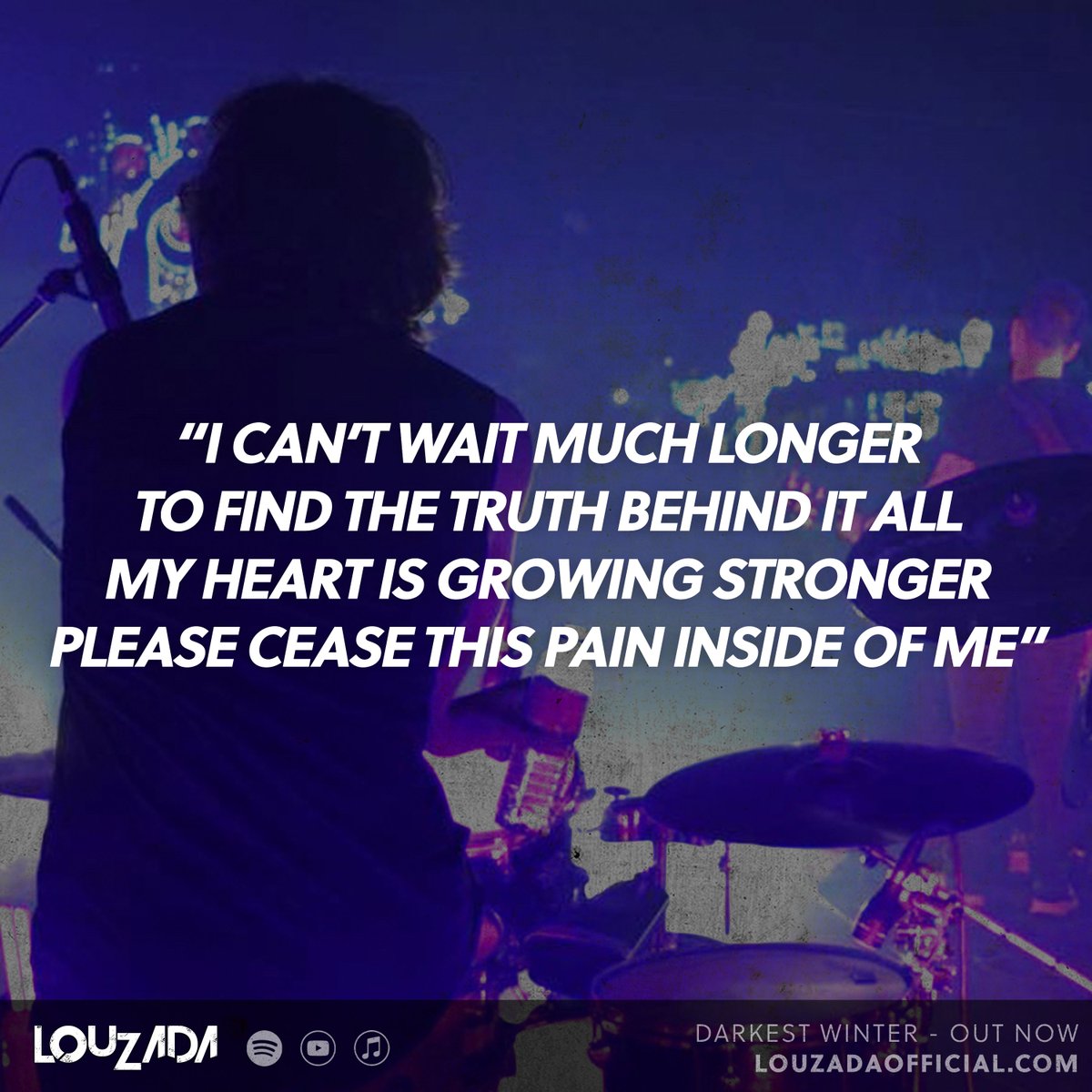 Horns up, turn up the volume and give our latest single Darkest Winter a play 🤘👉 bit.ly/LOUZADAsp