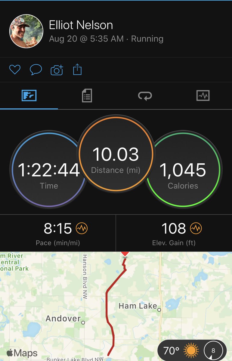 _Elliot_Nelson_'s tweet photo. #GoodMorning #World #Wednesday
#10Mile #Sunrise #Run
#Yeti #50Mile #Training
@yeti_runners #YetiArmy #AdventuresInRunderland
@ChildrensMN #TeamSuperstars #EatMyStardust
@TeamRWB #OneTeam
@GarminFitness #GarminArmy
@DrinkOrgain #Clean #Nutrition
#Vegan #Protein #Fuel the #Machine https://t.co/5TWVppMBeI