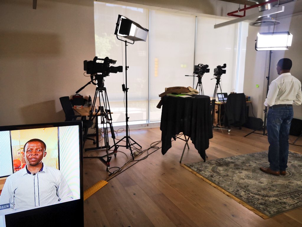 jayshnaidoo's tweet photo. Today we got to see some of our amazing @PROPreneurX #entrepreneurs for the first time since lock down.

We're assisting them with their business promotional videos with help from @NicoSteyn at @WeWork.

@Kagiso_Trust @MotsengHoldings https://t.co/VlRNw3fjdR