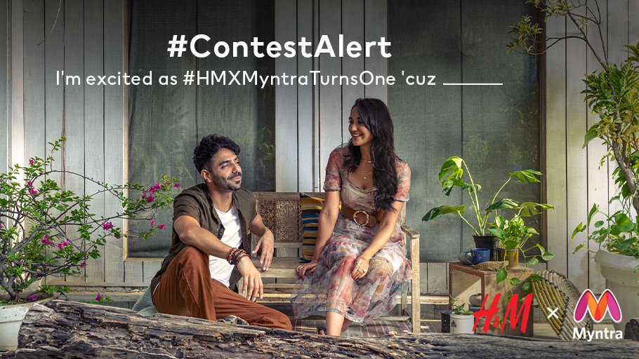 myntra's tweet image. #ContestAlert 
Use #HMxMyntraTurnsOne to share your excitement (topped with emojis) as 10 winners stand the chance to win Gift Vouchers worth Rs. 1000 each. 
Complete the sentence - &quot;I am excited as #HMxMyntraTurnsOne &apos;cuz......&quot; 

Get, set… GO!