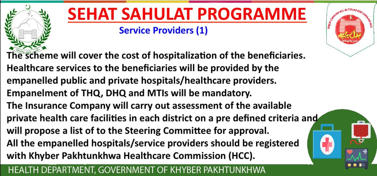 Some brief salient features of Sehat Insaf Card by a Party that had never been in the power before but focused to enhance human development index despite constraints & consistently under criticism mostly based on fabricated/made up news.
