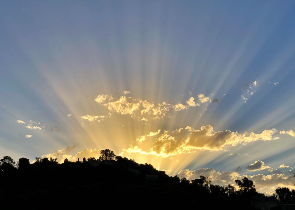 antoniobanderas's tweet photo. Today I saw the sunrise from my bedroom window. This is how it dawns in #Malaga.
~~~

Hoy he visto amanecer desde la ventana de mi dormitorio. Así amanece en Málaga.
___
#sunrise #mediterranean #spain #Málaga https://t.co/urwOm5yLm1