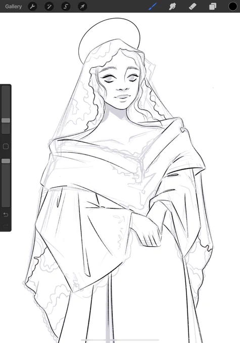I was planning on finishing this one for dtiys but then I felt like shes too plain so I might re-sketch her 