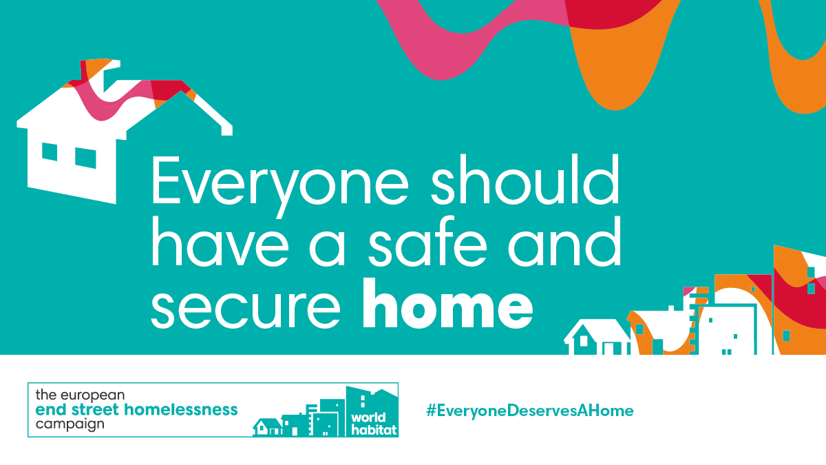 Housing is a basic and fundamental human right and #EveryoneDeservesAHome – read our European #EndStreetHomelessness Campaign Solidarity Statement: bit.ly/2CO8NCN