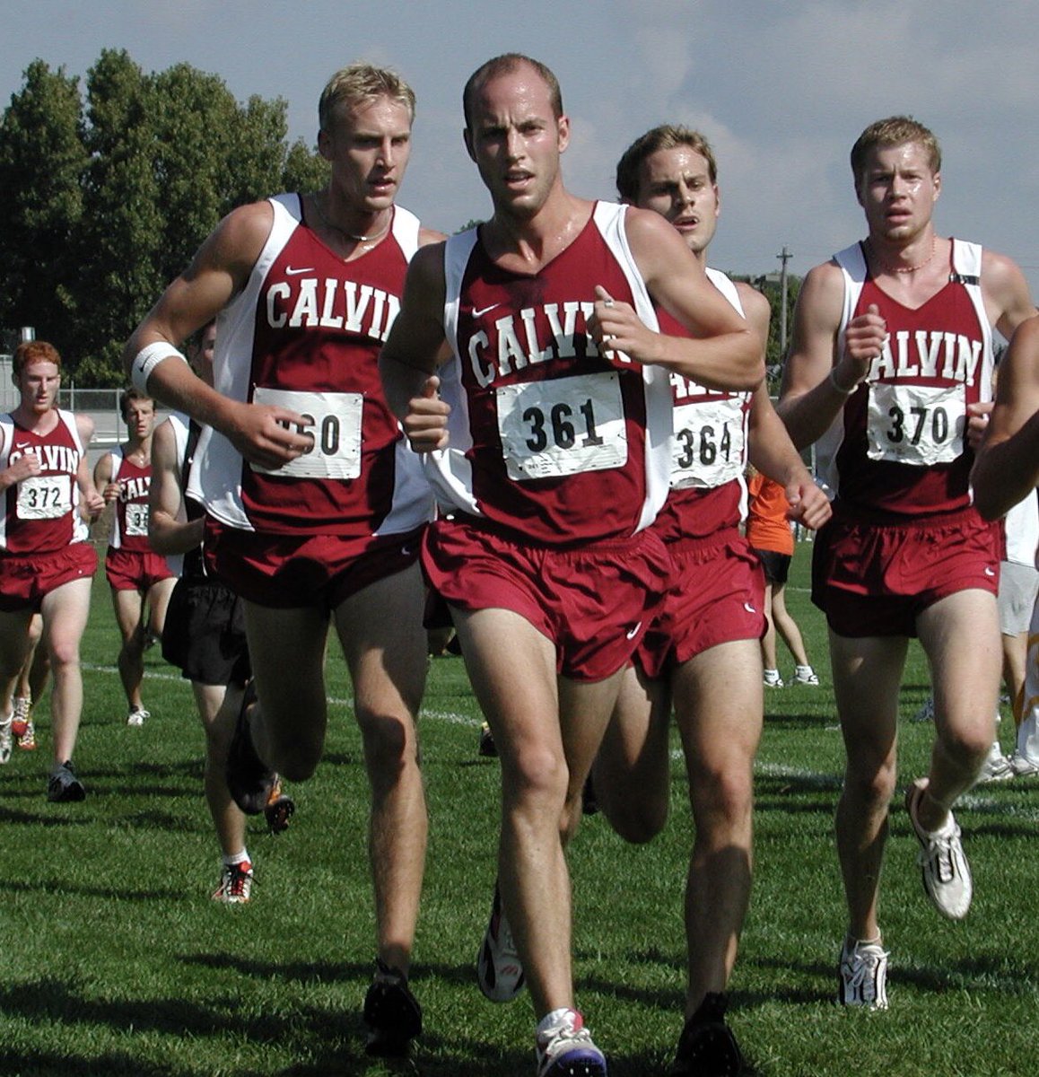 Throwback Thursday: This fearsome foursome helped combined to help the <a href="/CalvinXC_TF/">Calvin Track & Field</a> win three NCAA III Cross Country Team Championships. All four earned All-America honors in both cross country and track and field! #gocalvin