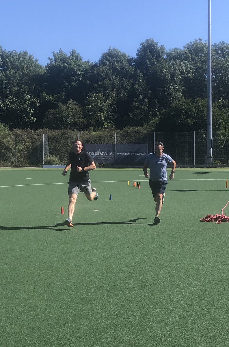 Fab CPD morning on the hockey pitch, sporty rehab and lil race for the band 7s #AHPsActive #weactivechallenge2020 #physiofun @NwangliaFT_AHPs