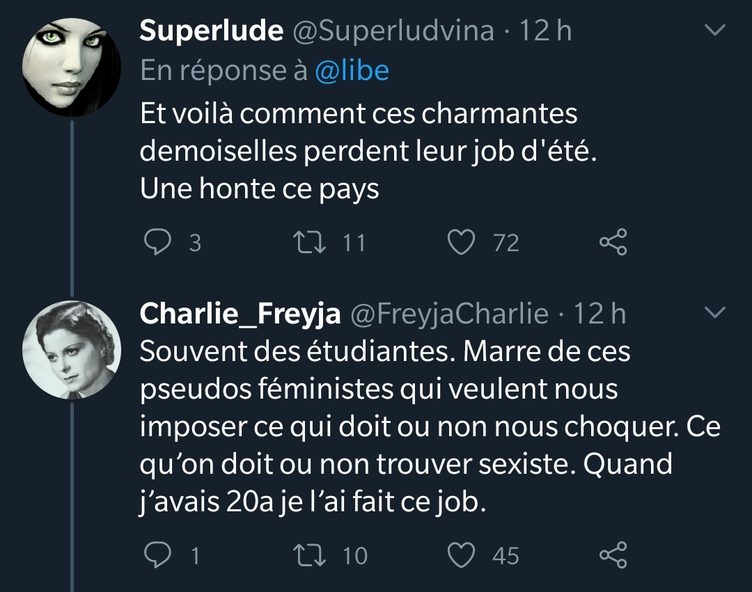 Ce sont ces vrais féministes qui voient plus loin et qui identifient avec brio les problèmes qui se profilent à l'horizon : la pauvreté et la précarité étudiante  Heureusement ils se tiennent prêts à se mobiliser et à soutenir financièrement ces pauvres étudiantes sans le sou