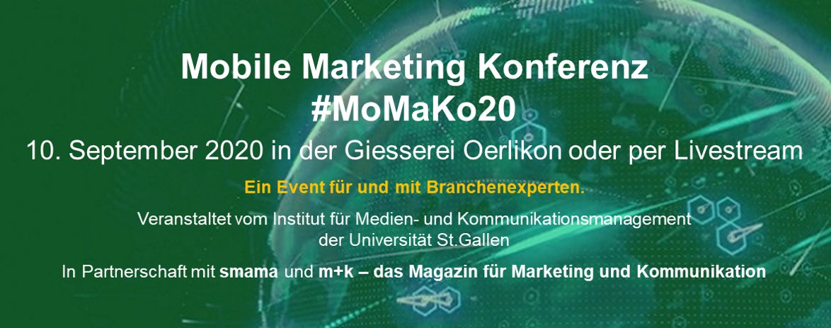 Noch einige wenige smama Tickets verfügbar - jetzt anmelden!
smama.ch/event/mobile-m…