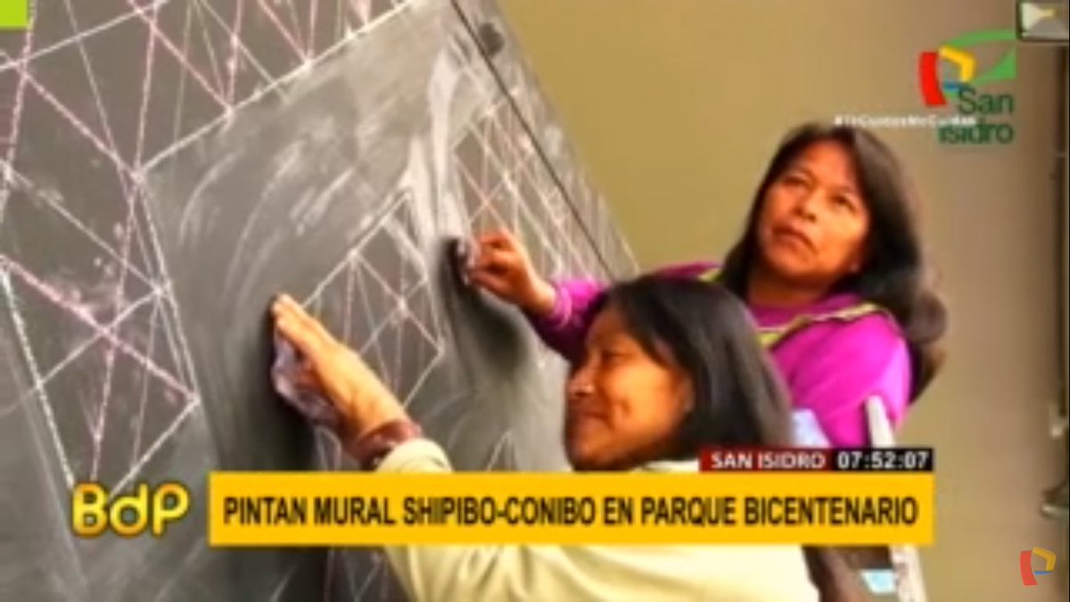 #EnVivo | #SanIsidro: Comunidad Shipibo-Conibo pintan mural en Parque Bicentenario. . EN VIVO ►  ptv.pe/vivo
#PanamericanaNoticias #BuenosDíasPerú