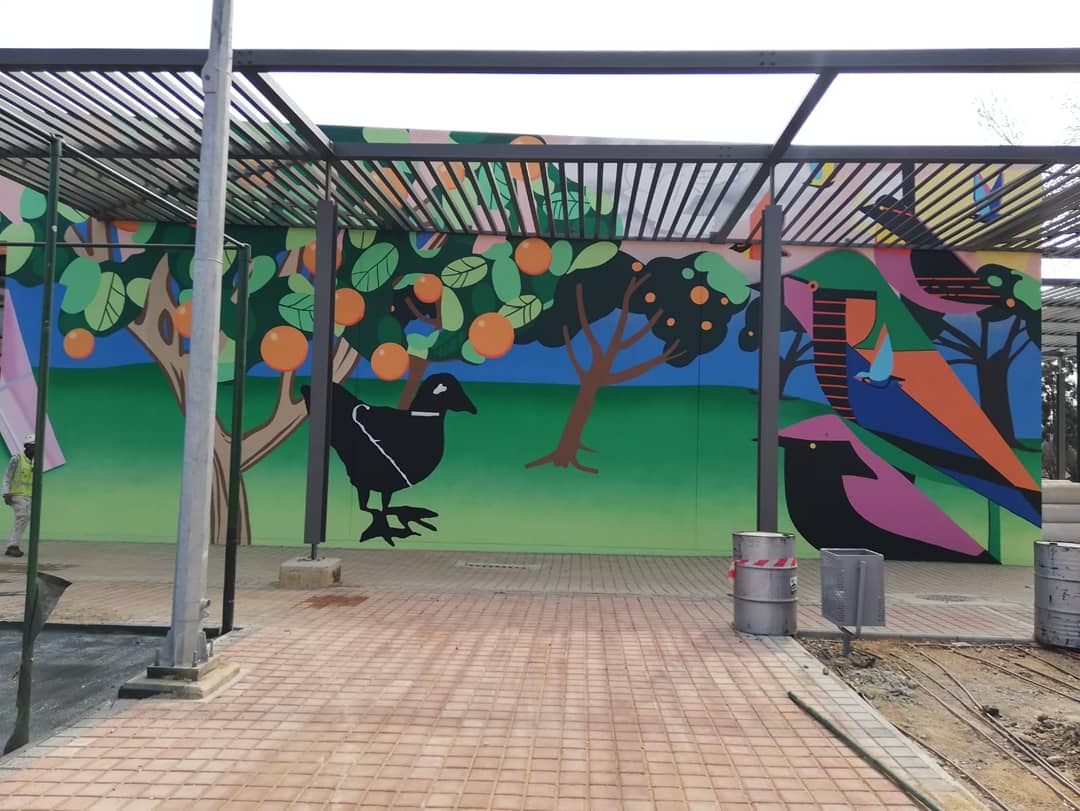 ArtMyJozi's tweet photo. We've reached another milestone!
The rec centre mural in Paterson Park is now complete. This massive artwork wraps around all four sides of the building and is incredibly striking.
#ArtMyJozi #TheTrinitySession #JDA #PlaceMakingThroughArt #Mural #PatersonPark #OrangeGrove https://t.co/KfjYy1Yi9A