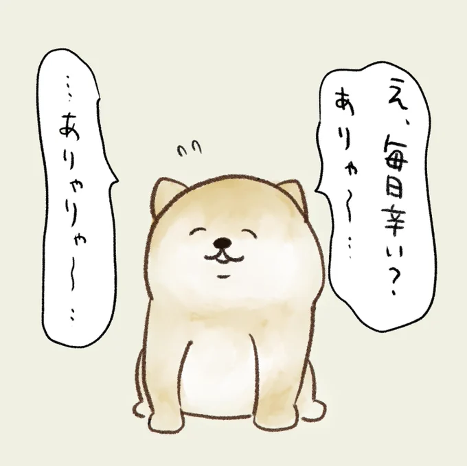 特に気の利いたこととかは言ってくれないわんこ。 