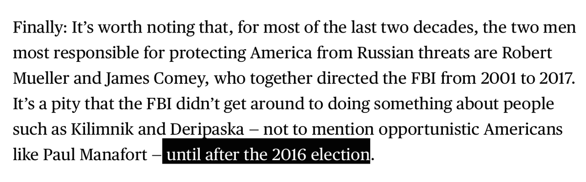 Let me play that one again, for emphasis: Eli:"WHY DIDN'T COMEY INVESTIGATE BEFORE 2017?!?!"