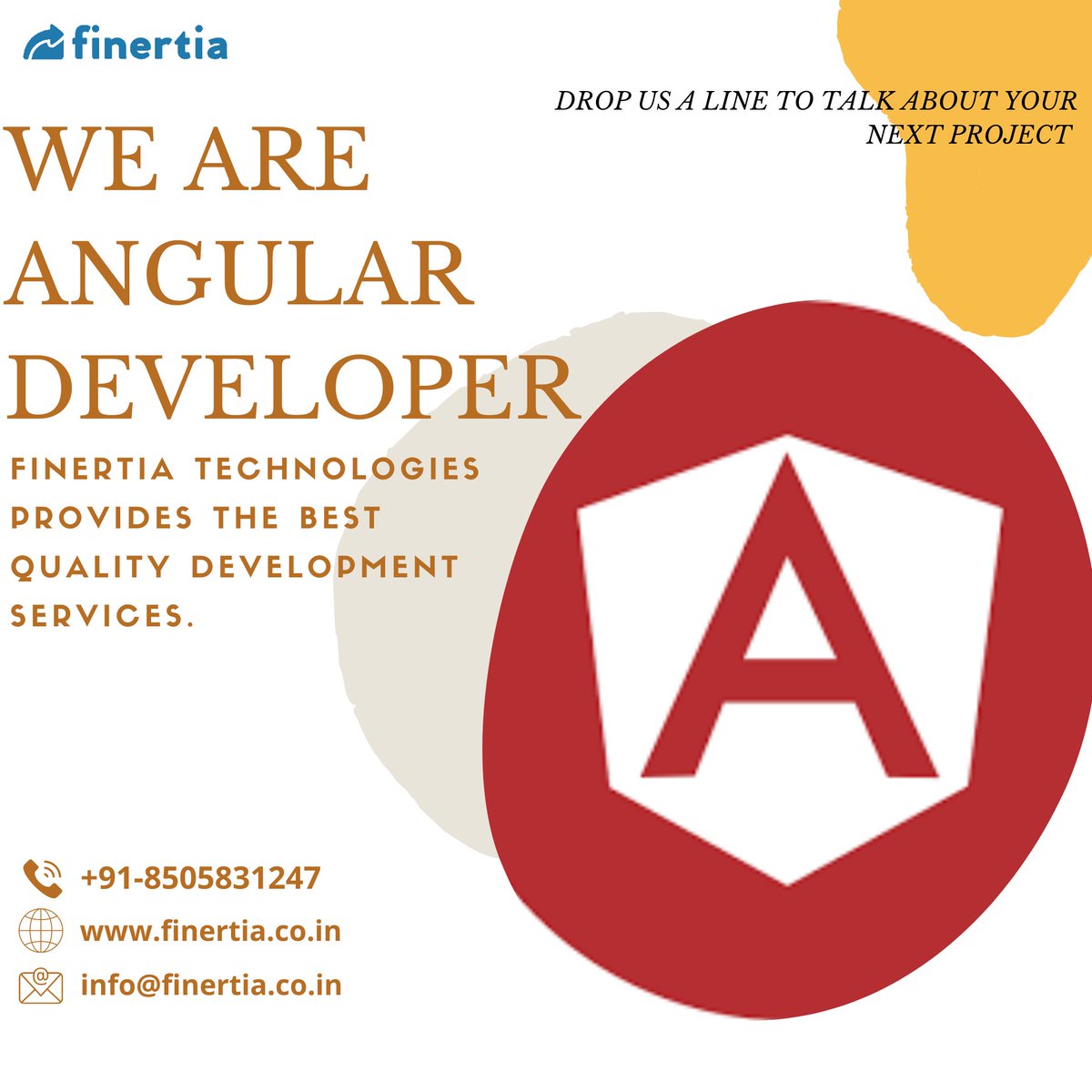 Finertiatech's tweet image. We are the best angular developer. Finertia technologies quality development services. #ittechnology #teconology #development #itsolution #itconsulatancy #finertia