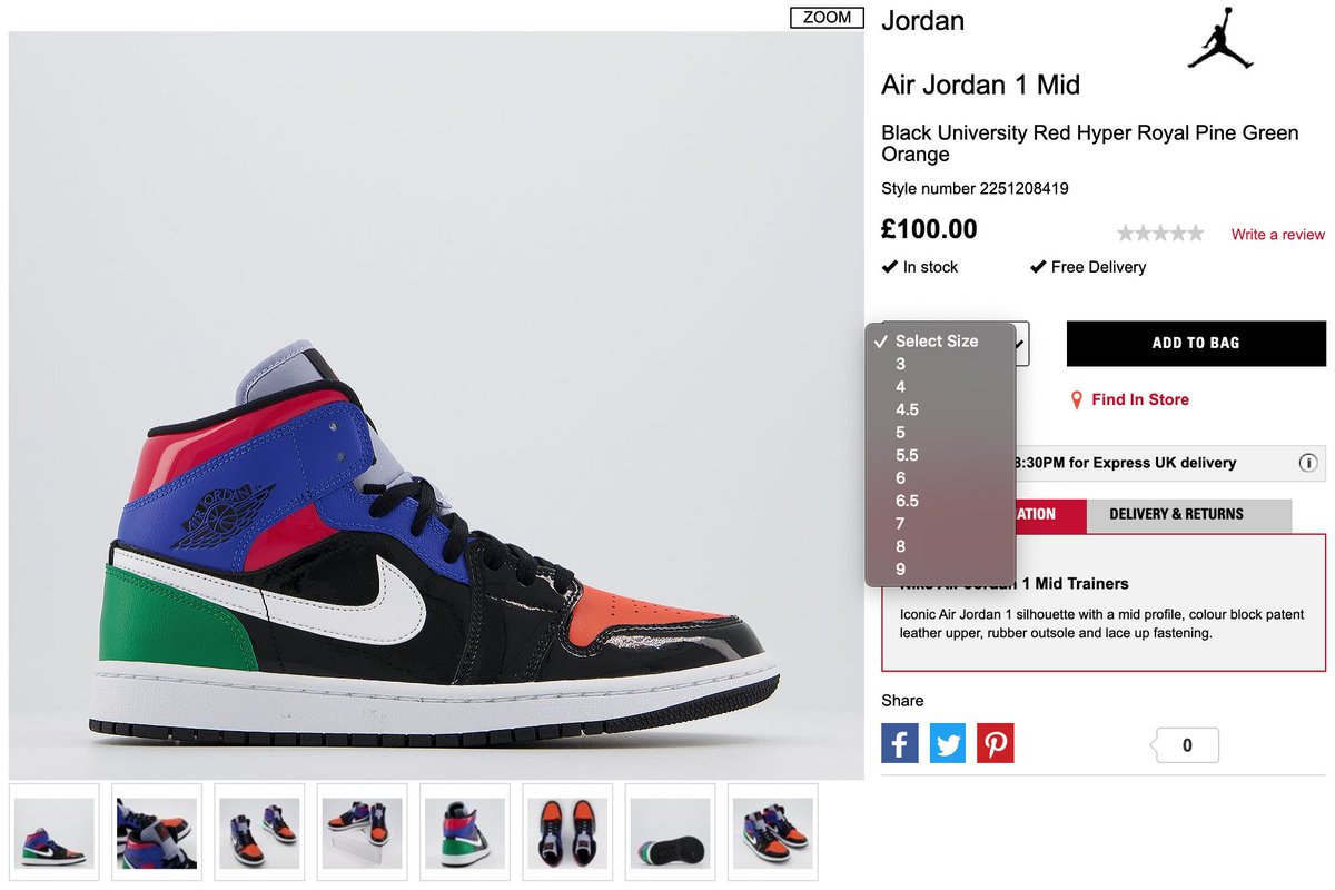 jordan 1 mid multi patent