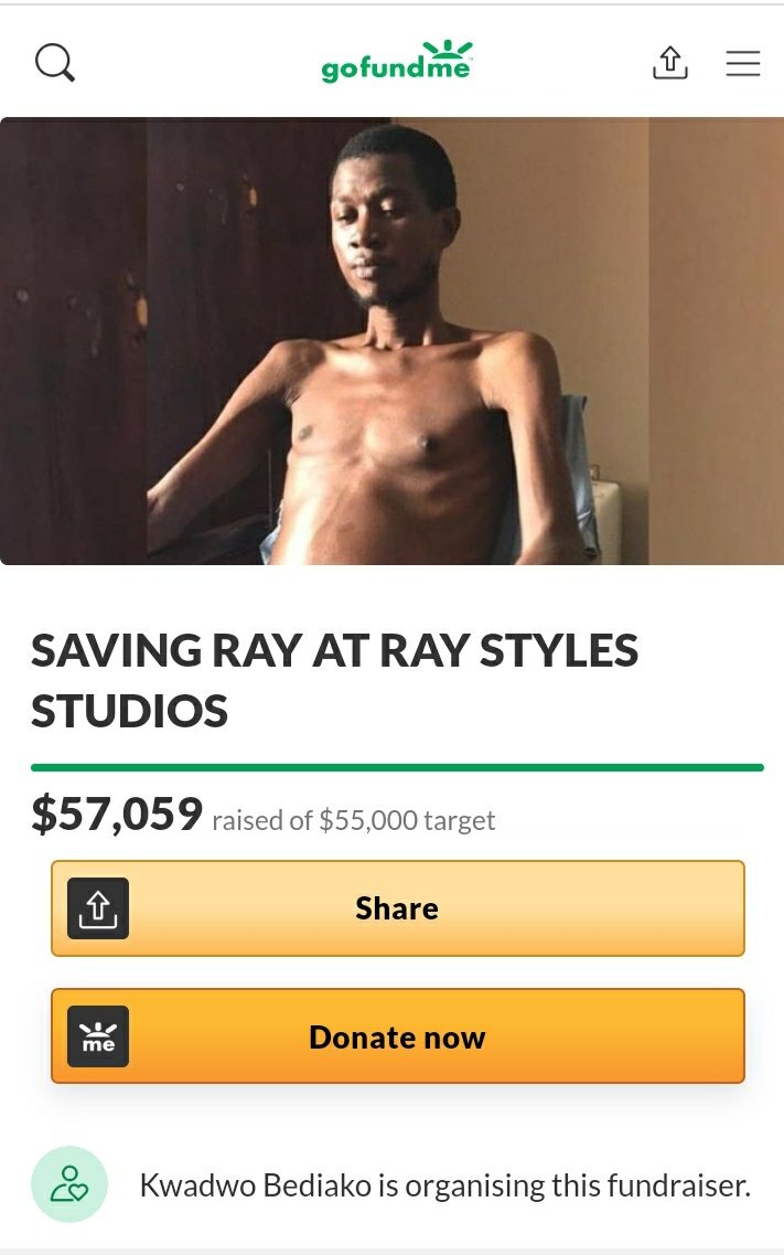 nickhotor's tweet photo. Target exceeded guys.$57, 000 and counting. Ray is gonna be alright. Amen! 
Thanks to all that supported. 🙌🙌🙌 #FriendsOfRay #RayofHope https://t.co/TgMFyNNqPg