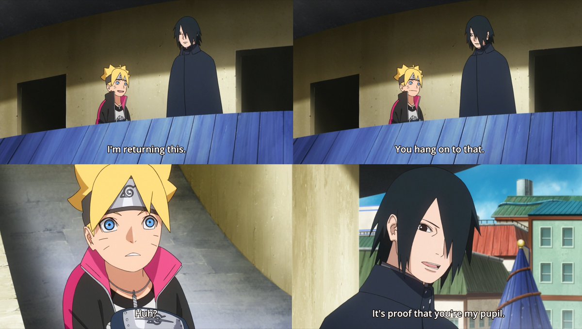 Jackson ã¸ã£ã¯ã½ã³ Deepa Szn On Twitter Hmm A Slight Difference Between Anime And Manga Boruto In The Anime Keeps The Headband Boruto In The Manga Returns It To Sasuke Then Takes It