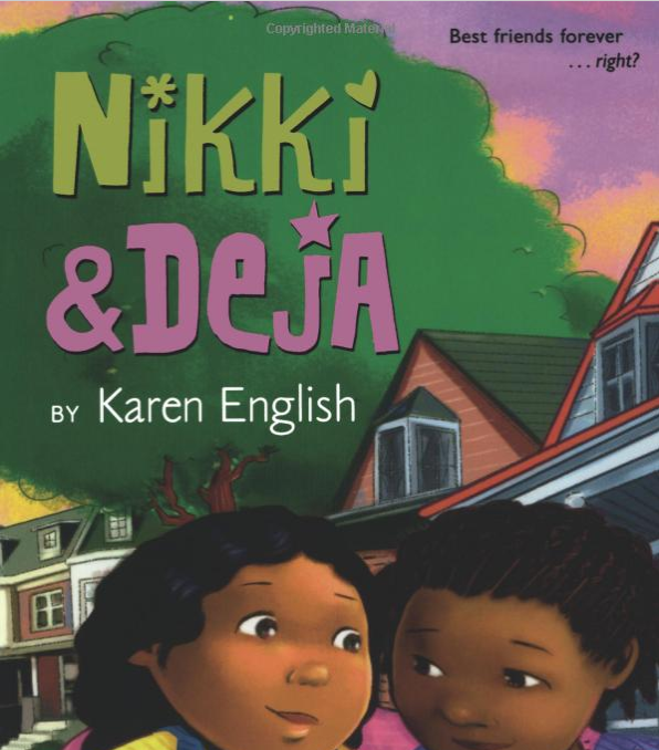 BooksClassrooms's tweet photo. “Nikki &amp; Deja” by Karen English.

Nikki and Deja do everything together, and life is good. But a new girl in school somehow causes a rift between them. 
A story about friendship, fun and school clubs! *test repost* https://t.co/N5p8hAMcnJ
