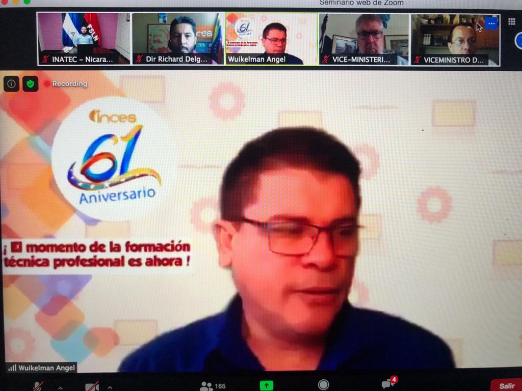 Hoy compartimos junto a @Wuikelman un importante espacio para la reflexión, el debate, el intercambio de saberes y experiencias en tiempos de pandemia Covid-19,para celebrar 61 años de fundación del INCES.“El momento de la formación técnica profesional es ahora”. ¡Felicitaciones!