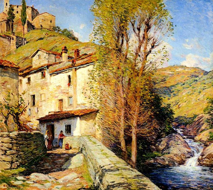 Willard Metcalf
Old Mill, Pelago
1913