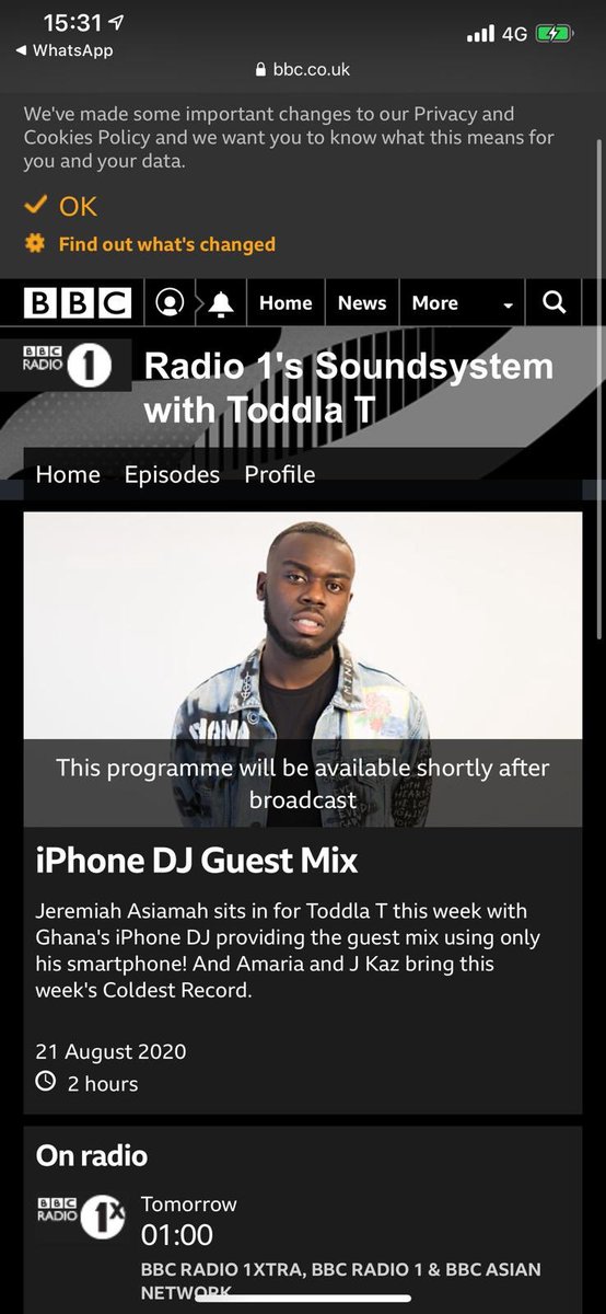 Iphxne Dj (@iphxnedj) on Twitter photo I wanna say a big thank you to everyone who ever streamed cruise control since the very beginning❤️. We’re live tomorrow on <a href="/BBCR1/">BBC Radio 1</a>
Big shouts to my brother Jeremiah for putting me on.
Wogyiii! I wanna say a big thank you to everyone who ever streamed cruise control since the very beginning❤️. We’re live tomorrow on <a href="/BBCR1/">BBC Radio 1</a>
Big shouts to my brother Jeremiah for putting me on.
Wogyiii!