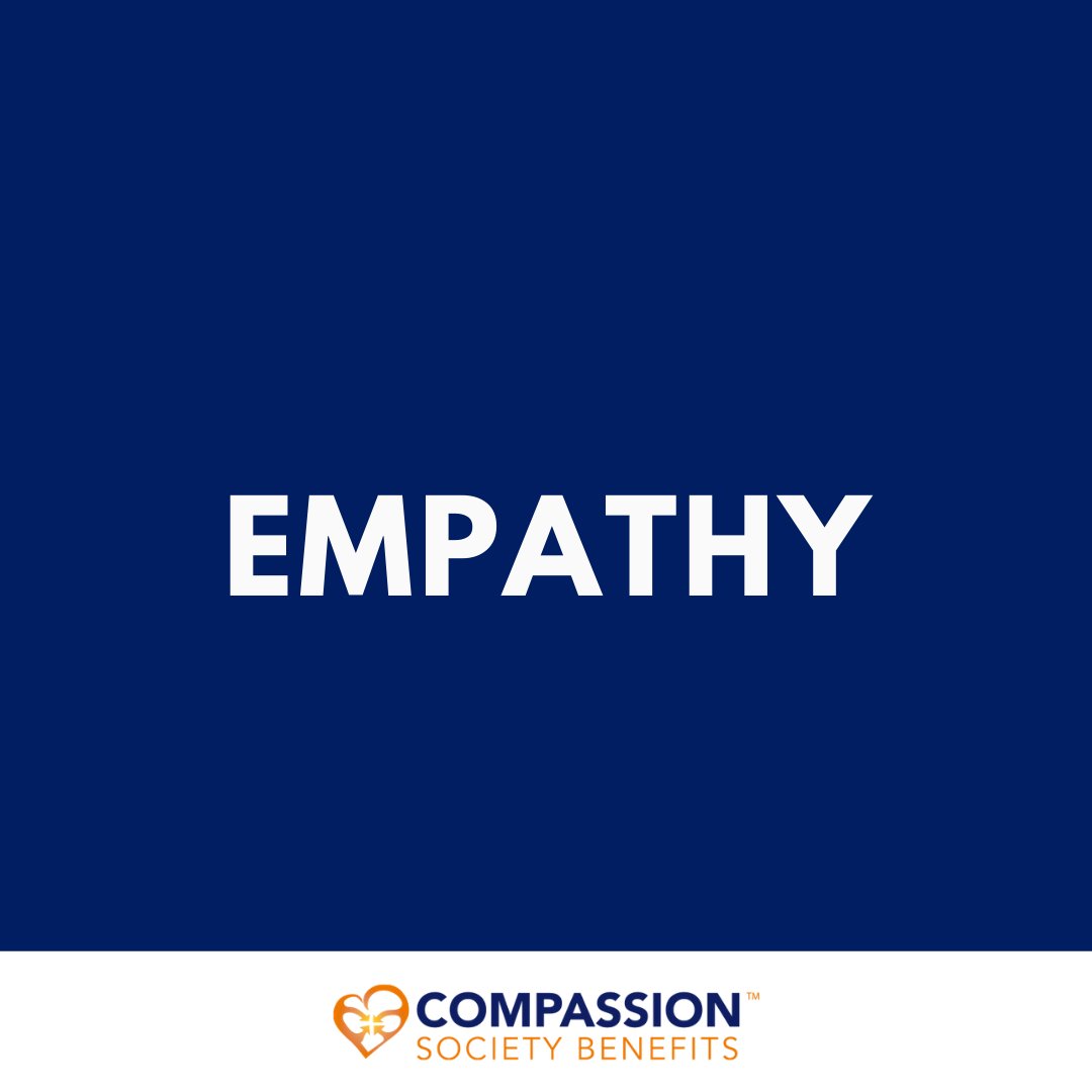 Empathy is understanding or feeling what another person is experiencing or the capacity to place oneself in another's position. We believe in having empathy for our members and our community. 

#empathy #compassion #CSB #loveintheworkplace