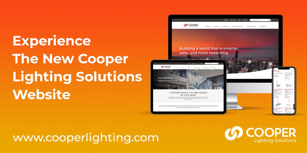 lighting_cooper's tweet image. Have you seen our brand new #CooperLightingSolutions website? Take a peek at cooperlighting.com