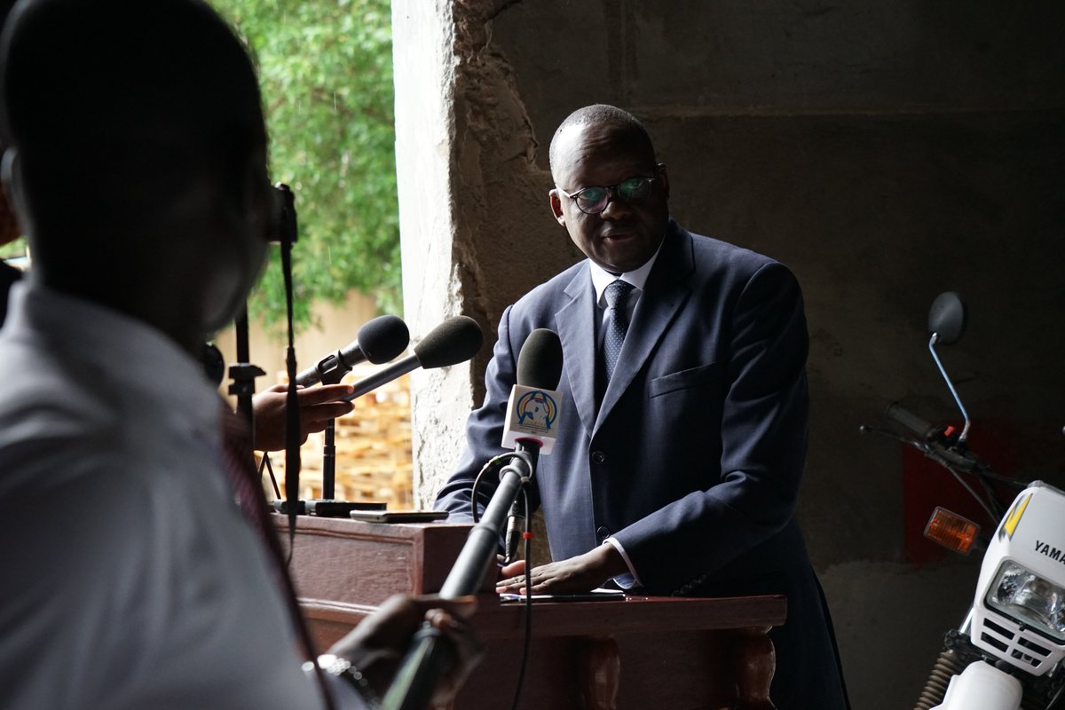 WFP_Chad's tweet photo. Lutte contre la #malnutrition: @OnuTchad  remet des équipements et matériels au Ministère de la santé publique et de la solidarité nationale.

Ces outils de travail seront destinés aux services chargés de la nutrition au niveau provincial. https://t.co/jjV9yUYTtT
