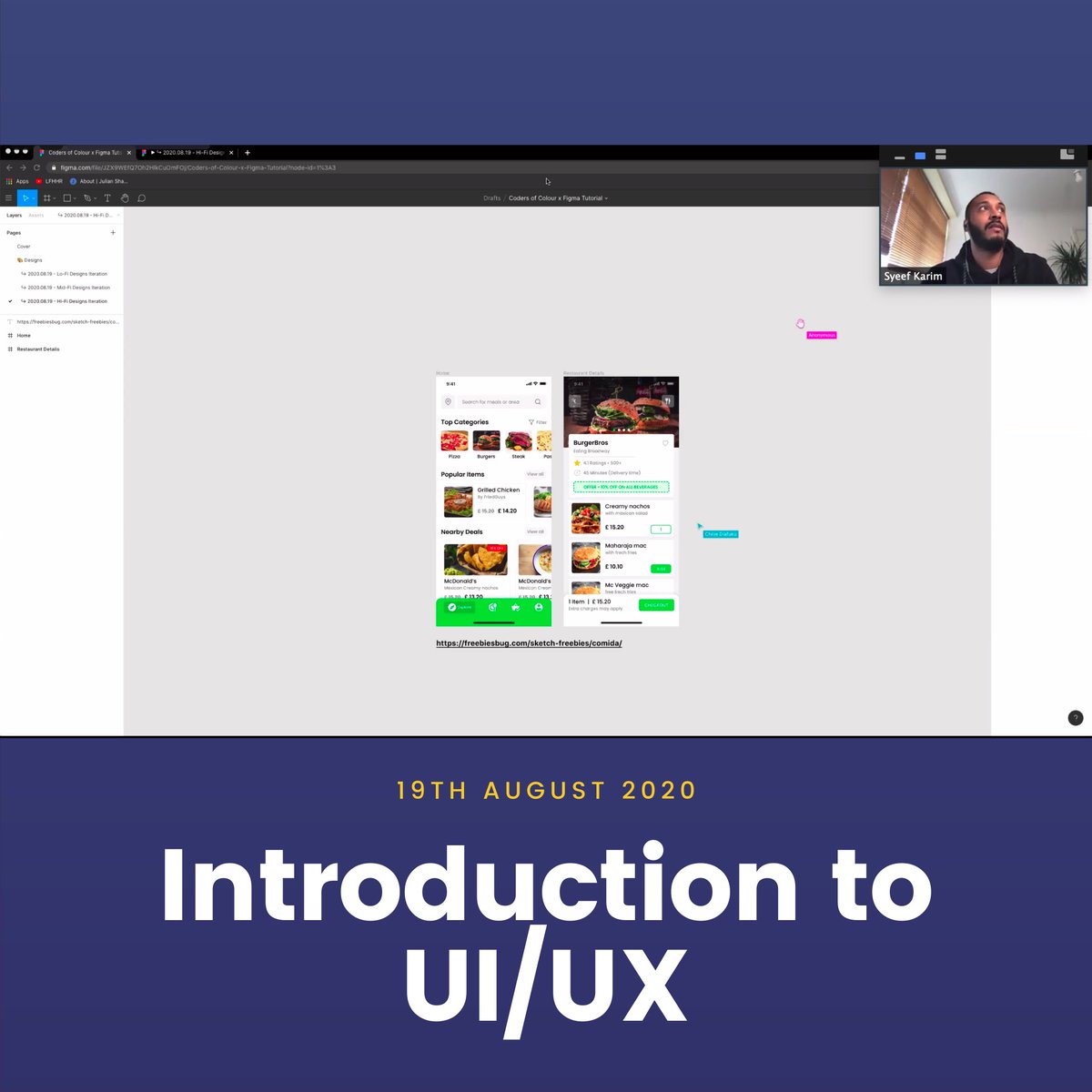 codersofcolour's tweet photo. For the final part of the Introduction to UI/UX talk we designed our very own Deliveroo! Thank you @syeefk for such an interactive session π
#codersofcolour #uxdesign #uidesign #deliveroo #productdesign https://t.co/aADzTMJ9HK