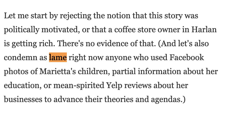 Damn it. Why do media critics like  @Sulliview and  @NPRpubliceditor  @kellymcb get to use "lame" without ever having to respond? "Lame" is ableist, akin to using "gay" or "ghetto" as a perjorative. And yet top media cops at  @NPR  @washingtonpost use it without care.