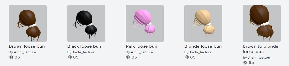 Archi Tecture Archirblx Twitter - purple messy bun roblox