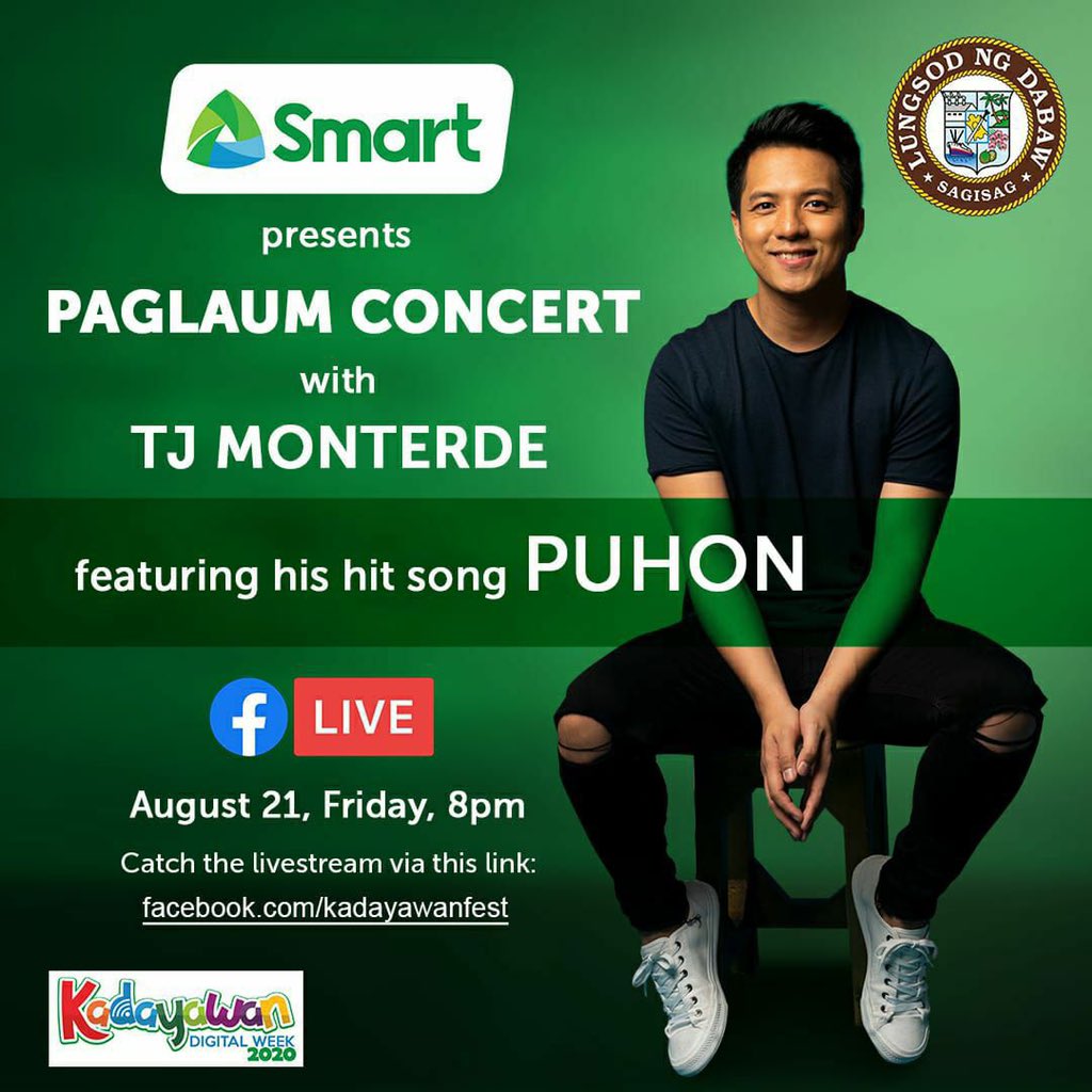 tjmusicmonterde's tweet photo. See you ugma! 8PM. @LiveSmart
#SmartKadayawan https://t.co/WTCTvrEh6m