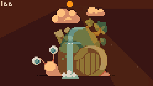 A #snail for #pixel_dailies 
#pixelart <a href="/Pixel_Dailies/">Pixel Dailies</a> #ドット絵