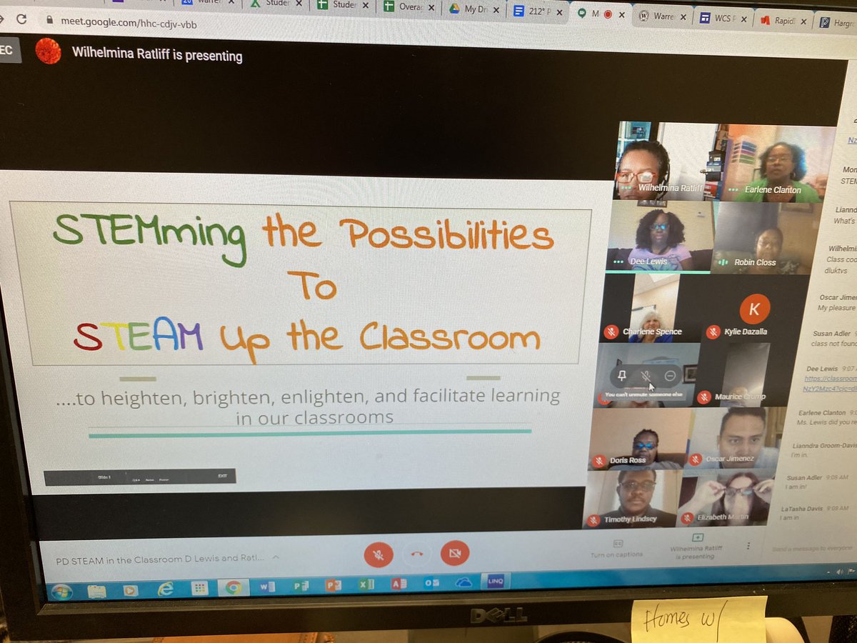 drcwcms's tweet photo. Ms. Lewis and Ms. Ratliff facilitating PD on “STEAM in the Classroom”! We Are On The Move!! @wcmiddlenc @wcncschools @drckhscd https://t.co/Fwa35MfZji