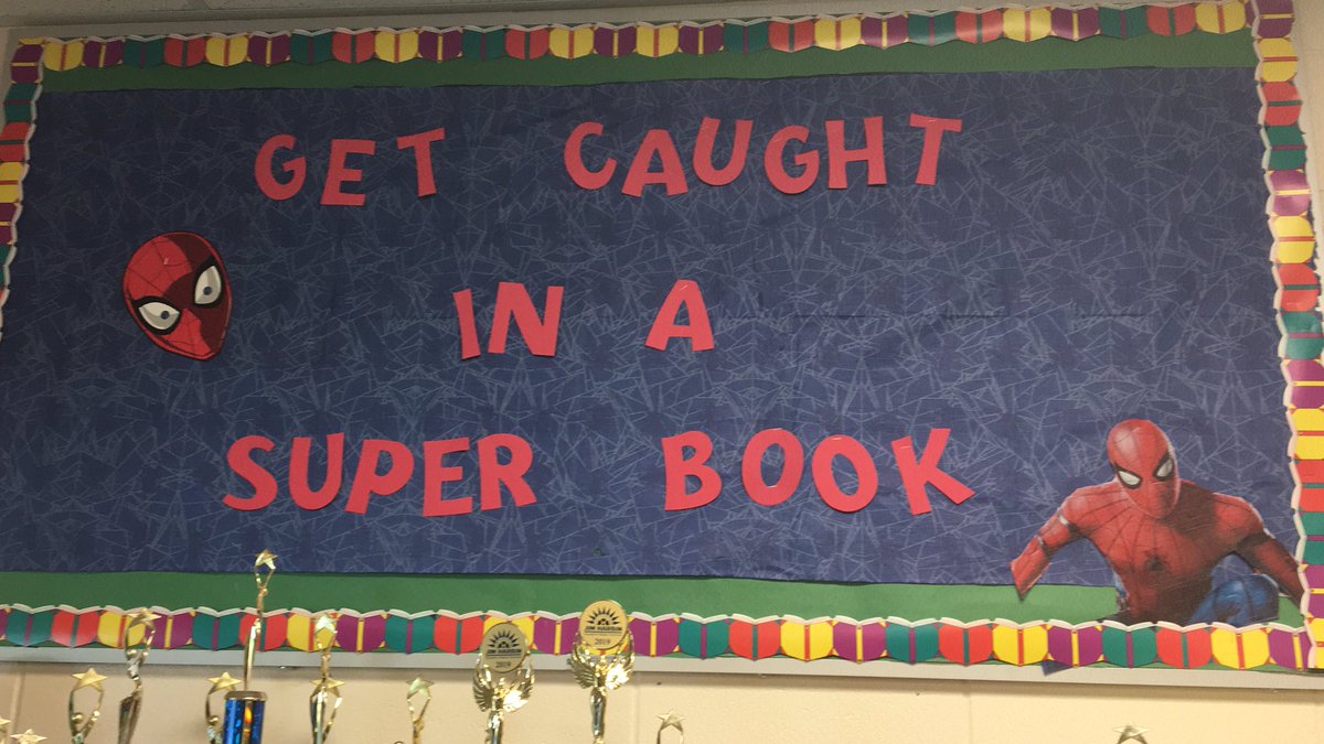 Transforming the media center into super hero headquarters! <a href="/ChampionElBears/">Champion Elementary</a>