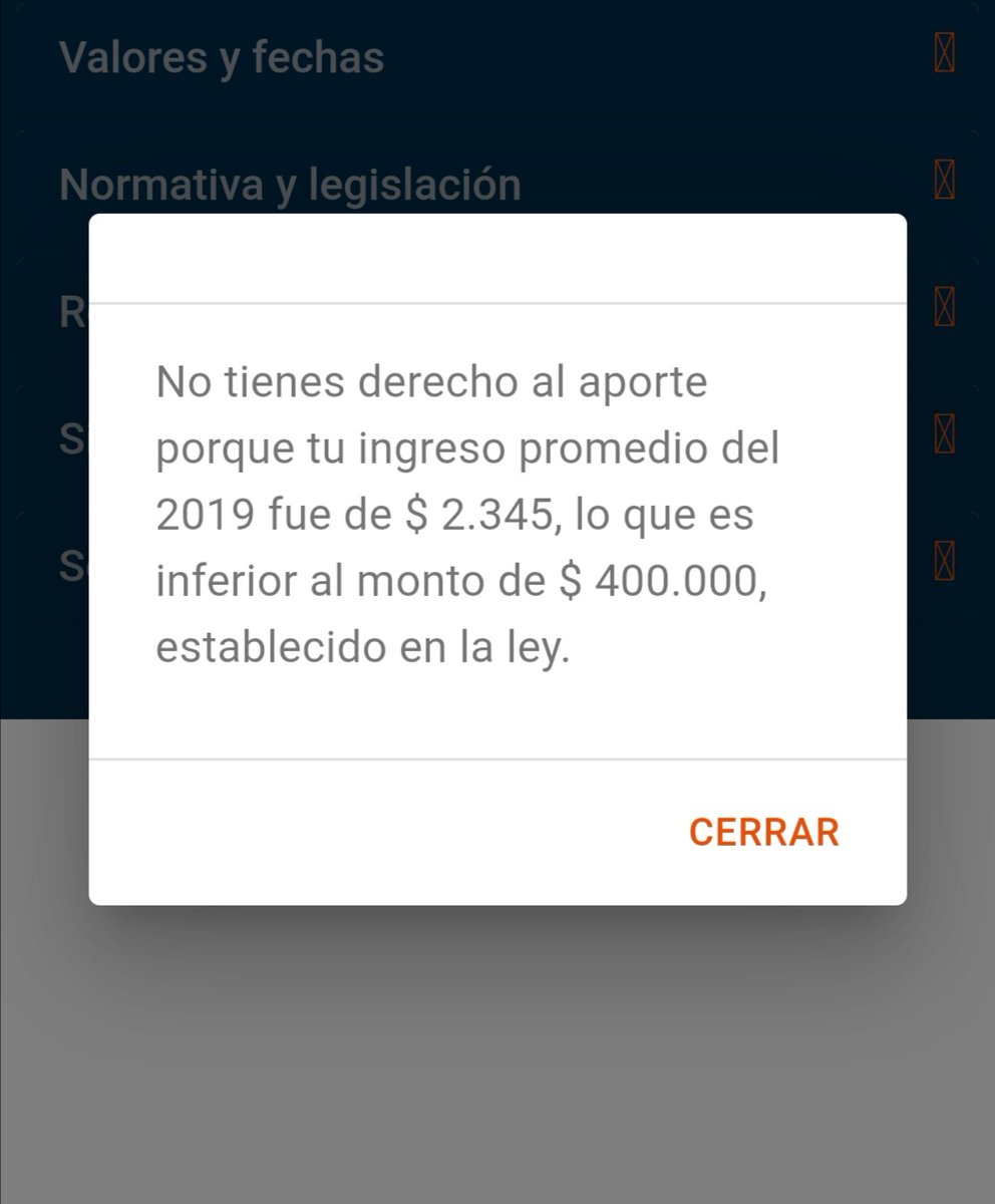 AngelerivasrR's tweet photo. @24HorasTVN Nos están dejando por fuera a los que nuestro empleador declaró fuera de los plazos. Todavía el sistema hace un cálculo erróneo y no de la 1887 como supuestamente debe ser. @SII_Chile #nosdejafueradelbono #porfueradelbono https://t.co/PiUe2IRcrh