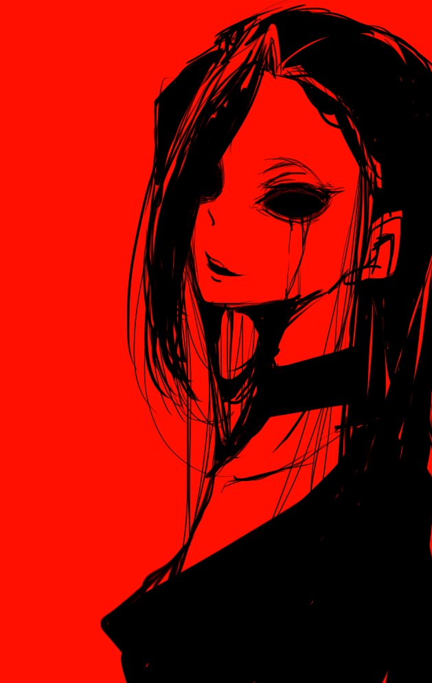 ピンクエレファントのあの真っ黒い目が好きなのでジャも真っ黒になろ ごふくのイラスト