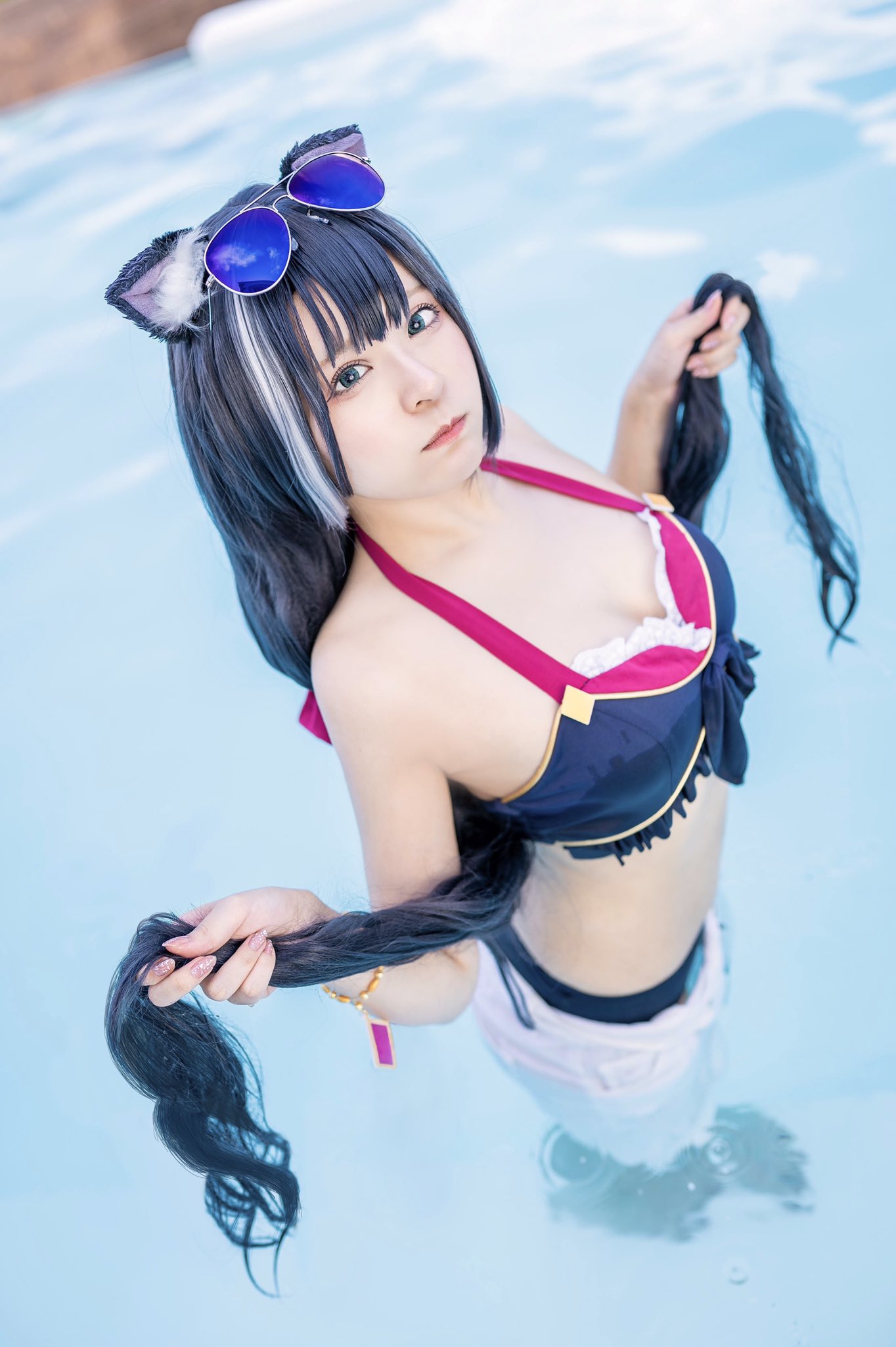 画像,水着キャル☀️髪が濡れるのがイヤ！#プリコネR https://t.co/L9uoJe17yR。