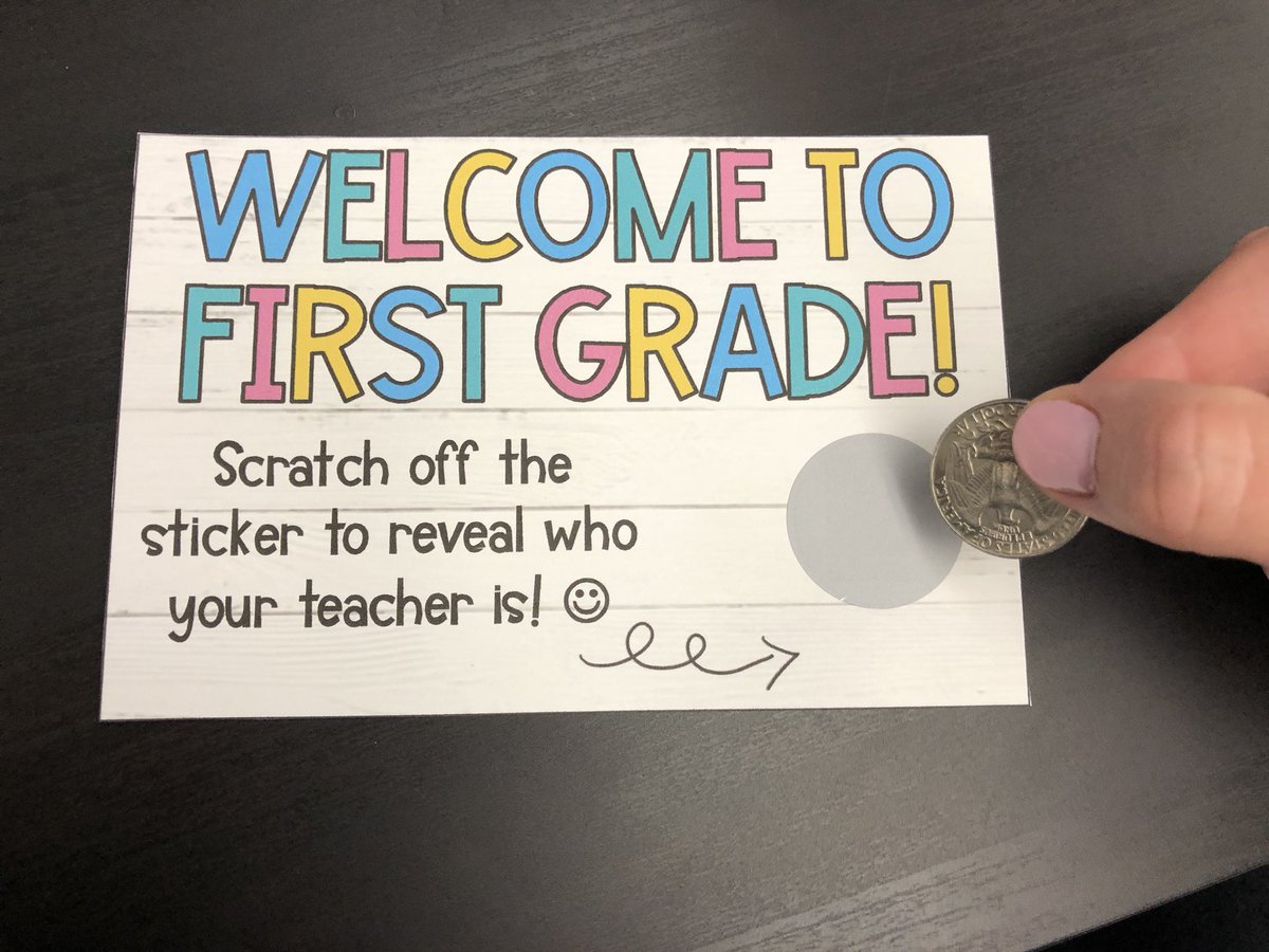 delightfullyDD1's tweet photo. Oh my gosh- I am so excited to mail these out to my new firsties! They will scratch off and my photo will be revealed. Such a fun idea! Big thank you to my friend and colleague @SecondWithNeppl for sharing this amazing resource with me! 💕 #WilkinsonRising #LetsBloomWES https://t.co/gmwY97Q6zW