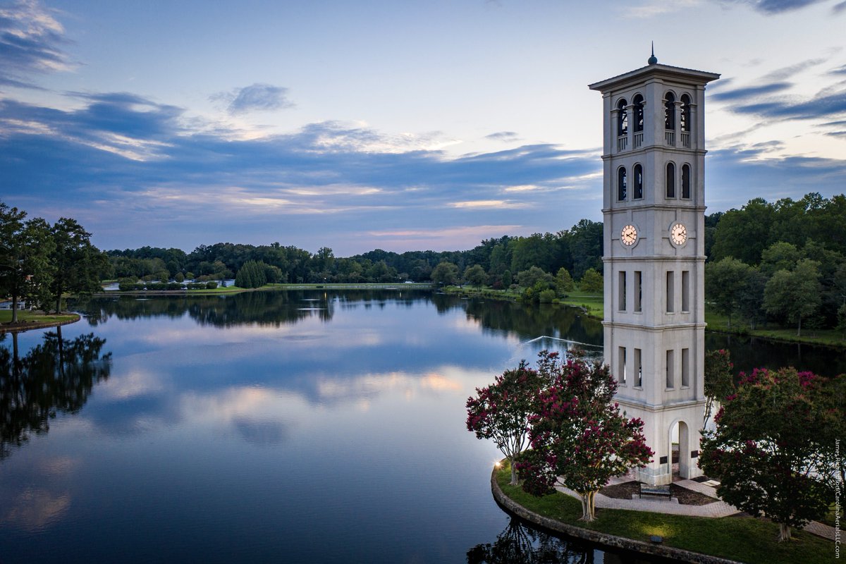 #Drone view: <a href="/FurmanU/">Furman University</a> Bell Tower. <a href="/Greenville_SC/">VisitGreenvilleSC</a>