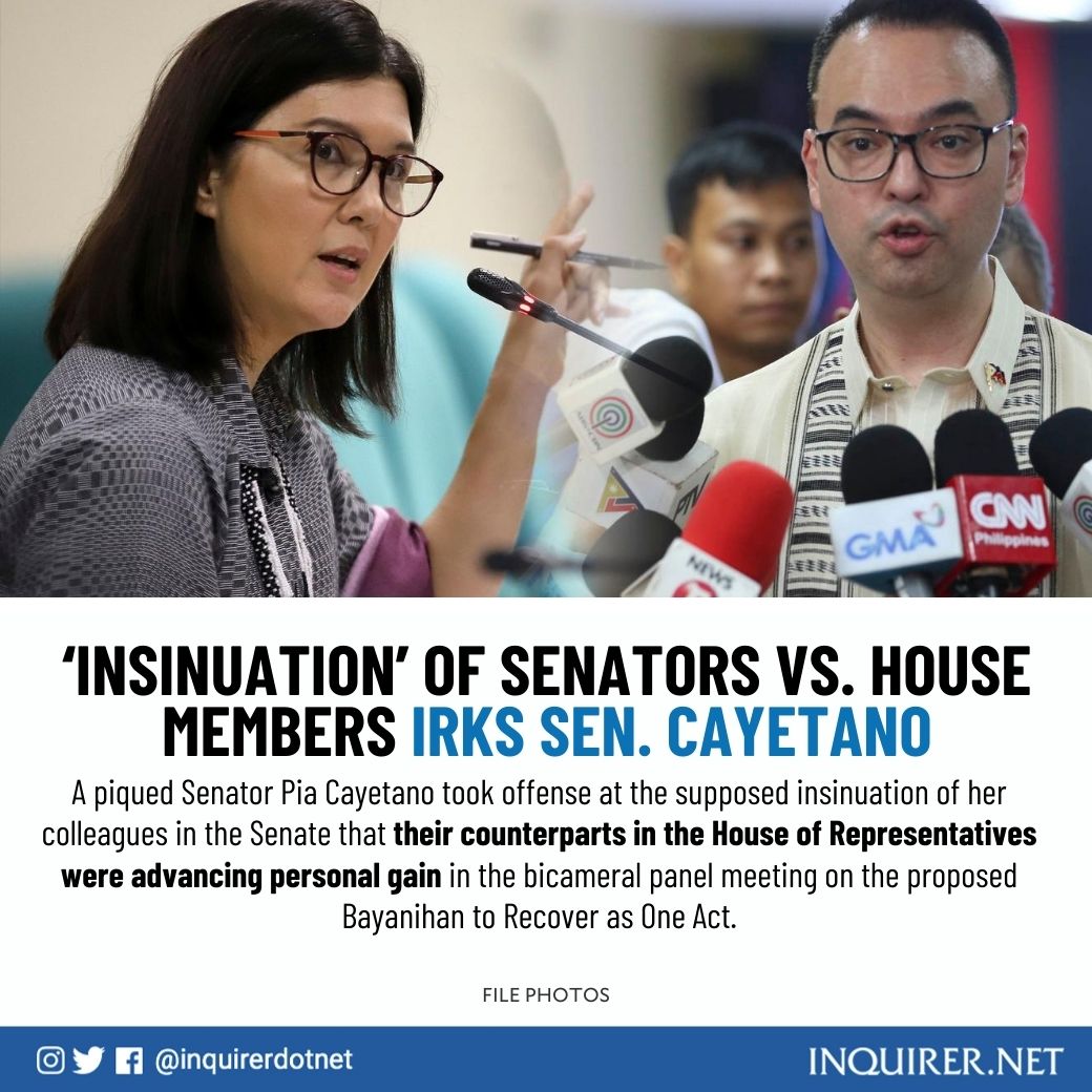 Senator Pia Cayetano, sister of House Speaker Alan Peter Cayetano