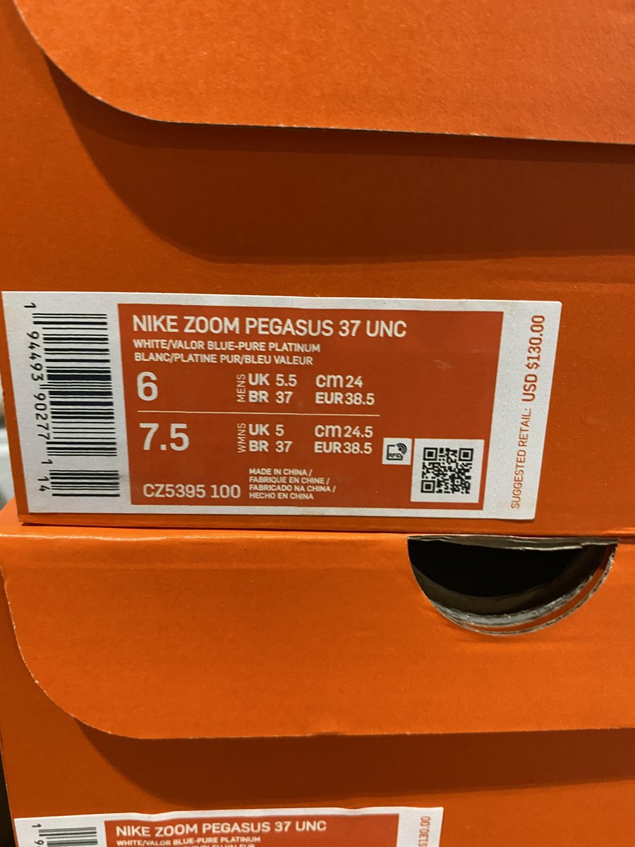 mens 7.5 equal to women's